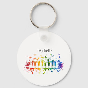 Pianotoetsen sleutelhanger voor kinderen, pianist