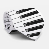 Pianotoetsen Stropdas (Opgerold)