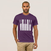 Pianotoetsen T-shirt (Voorkant volledig)