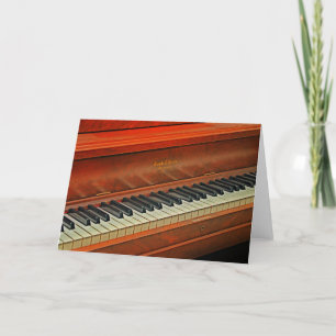 Pianotoetsen Wenskaart Kaart