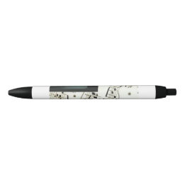 Pianotoetsen zwarte inkt pen
