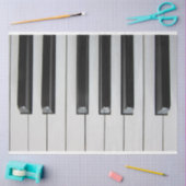 Pianotoetsenbord 4 deklappapier tissuepapier (Craft)