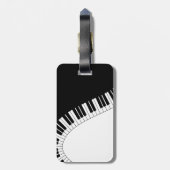 Pianotoetsenbord Bagagelabel (Achterkant verticaal)