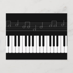 Pianotoetsenbord Briefkaart