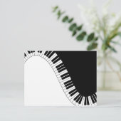 Pianotoetsenbord Briefkaart (Staand voorkant)