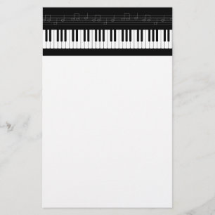 Pianotoetsenbord Briefpapier