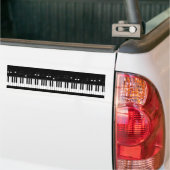 Pianotoetsenbord Bumpersticker (Op Truck)