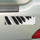 Pianotoetsenbord Bumpersticker (Op auto)