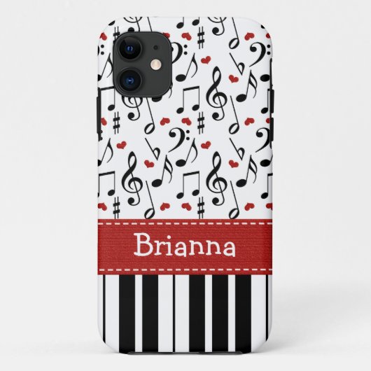 Pianotoetsenbord Case-Mate iPhone Case (Achterkant)