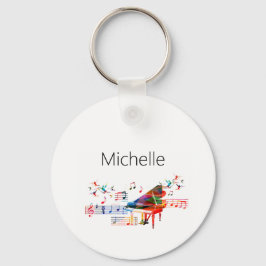 Pianotoetsenbord en Sleutelhanger voor muzieknoten