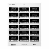 Pianotoetsenbord Etiket (Full Sheet)