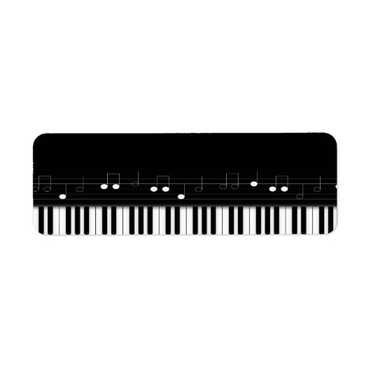 Pianotoetsenbord Etiket (Voorkant)