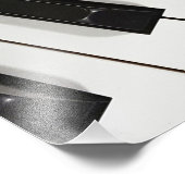 Pianotoetsenbord Foto Afdruk (Hoek)