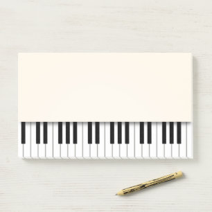 Pianotoetsenbord Fun Ivory-Muzieknoten Post-it® Notes