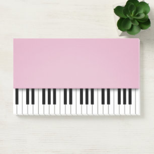 Pianotoetsenbord Fun roze Muzieknoten Post-it® Notes