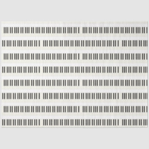 Pianotoetsenbord Grafisch debetdocument voor ontko Tissuepapier