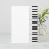 Pianotoetsenbord Kaart (Staand voorkant)