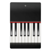 Pianotoetsenbord Mini Klembord (Achterkant)