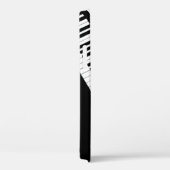 Pianotoetsenbord Muzieknoten Monogram Zwart Wit Case-Mate iPhone Case (Achterkant / Rechts)