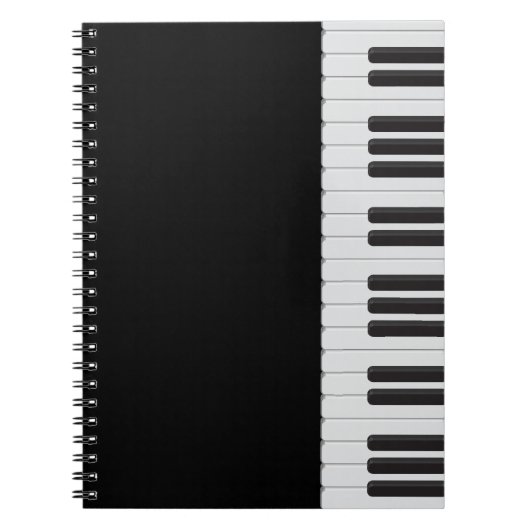 Pianotoetsenbord Notitieboek (Voorkant)