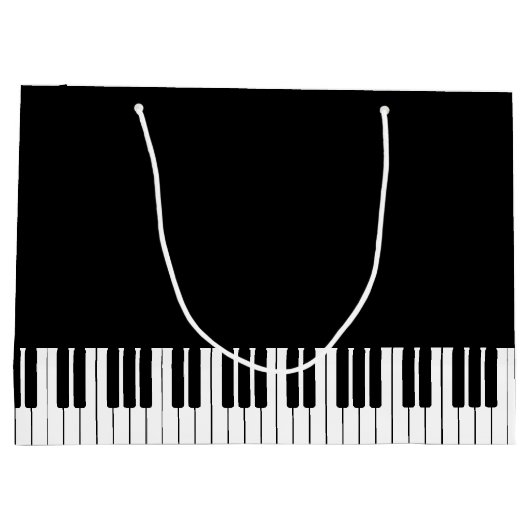Pianotoetsenbord Organische tas met grote cadeaus Large Cadeauzakje (Achterkant)