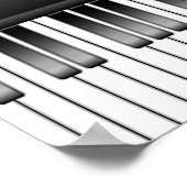 Pianotoetsenbord Poster (Hoek)