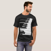 Pianotoetsenbord T-shirt (Voorkant volledig)