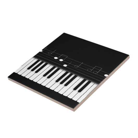 Pianotoetsenbord Tegeltje (Zijkant)