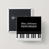 Pianotoetsenbord Vierkante Button 5,1 Cm (Voorkant /achterkant)