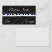 Pianotoetsenbord Visitekaartje (Voorkant / Achterkant)