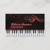 Pianotoetsenbord Visitekaartje (Voorkant)