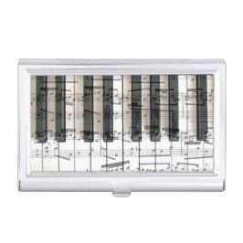 pianotoetsenbord voor muziek visitekaarthouder