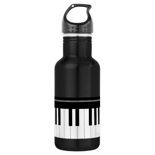 Pianotoetsenbord Waterfles (Voorkant)