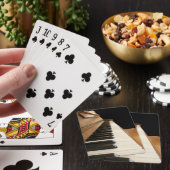 Pianotoetsenbordspeelkaarten Pokerkaarten (Insitu)