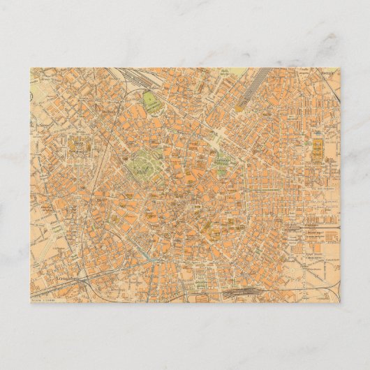 Pianta di Milano - Carte de Milan, Italie (Devant)