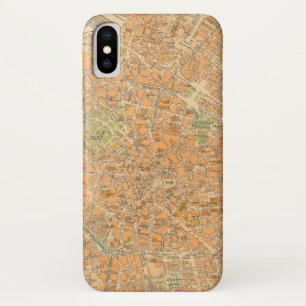Pianta di Milano - Kaart van Milaan, Italië iPhone X Hoesje