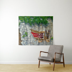 Piasa vogel Illinois indiaanse legende Wandkleed