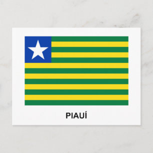 Piauí, vlag van Brazilië Briefkaart