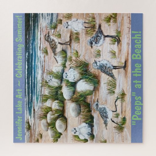 Piaulements au puzzle de plage (Vertical)