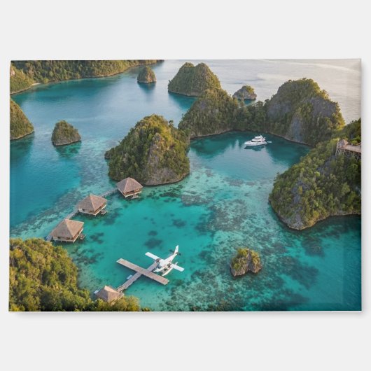 Piaynemo Raja Ampat Islands Paradise View Art Magneet (Voorkant)