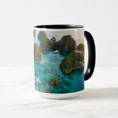 Piaynemo Raja Ampat Islands Paradise View Art Mok (Voorkant rechts)