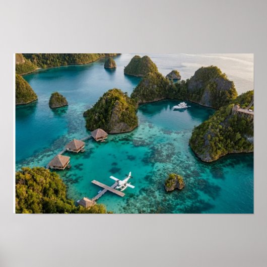 Piaynemo Raja Ampat Islands Paradise View Art Poster (Voorkant)