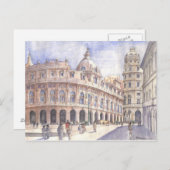 piazza a genova briefkaart (Voorkant / Achterkant)