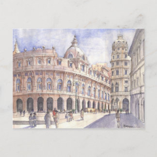 piazza a genova briefkaart