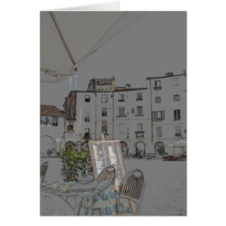 Piazza Anfiteatro à Lucques, Italie