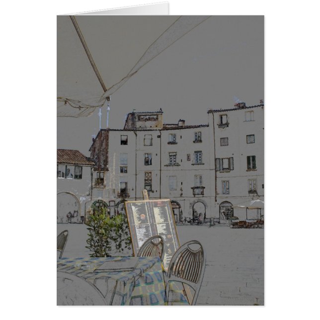Piazza Anfiteatro à Lucques, Italie (Devant)