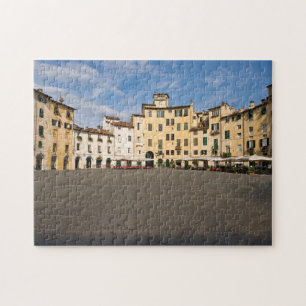 Piazza Anfiteatro plein in Lucca - Toscane, Italië Legpuzzel