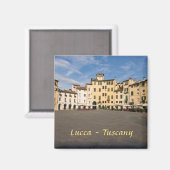 Piazza Anfiteatro Squin Lucca - Toscane, Italië Magneet (Voorkant / Achterkant)