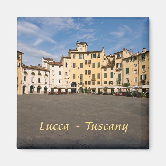 Piazza Anfiteatro Squin Lucca - Toscane, Italië Magneet (Voorkant)