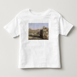 Piazza Castello, Turijn, gegraveerd door F. Citter Kinder Shirts